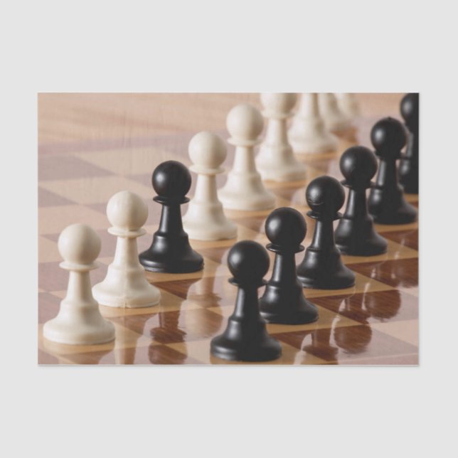 Papel De Seda Palancas en el tablero de ajedrez (Anverso)