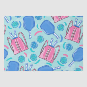 Papel De Seda Palas y bolas azul