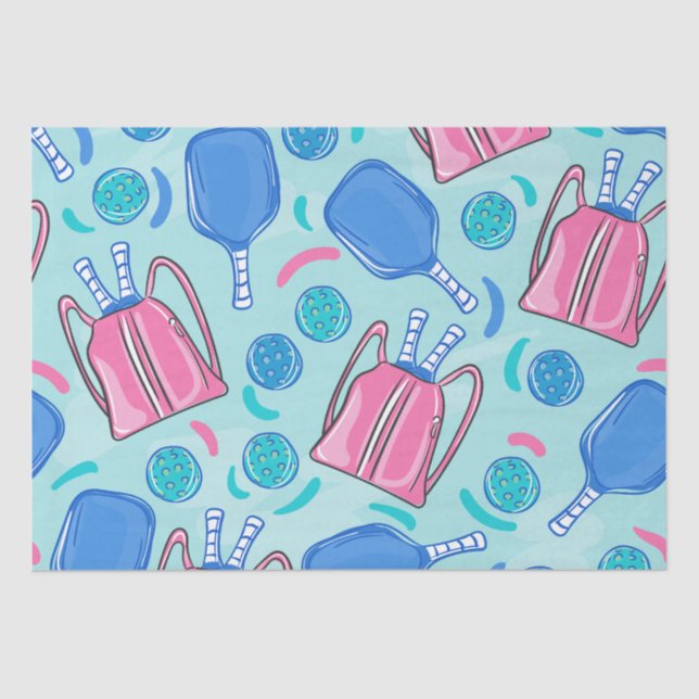 Papel De Seda Palas y bolas azul (Anverso)