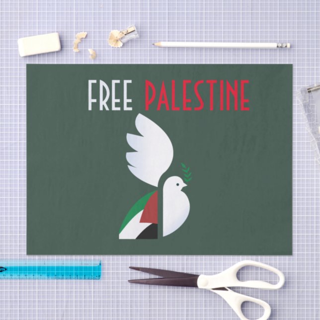 Papel De Seda Palestina Libre (Artesanía)