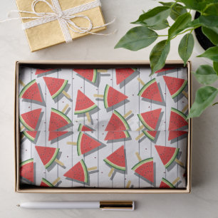 Papel De Seda Paletas de sandía y patrón de rayas