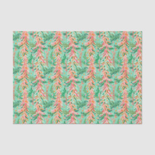 Papel De Seda Palm Beach brillante Árboles navideños acuarela