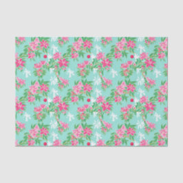 Papel De Seda Palm Beach Navidades acuarela Ornamentos florales