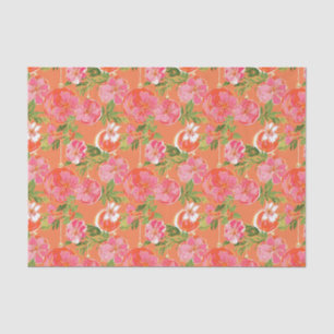 Papel De Seda Palm Beach Navidades Ornamentos Naranja acuático