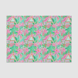 Papel De Seda Palm Beach Navidades Watercolor Gingerbread House