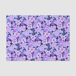 Papel De Seda Palm Beach Preppy Imprime Lavanda y Tortugas Púrpu