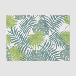 Papel De Seda Palm Tree Fronds Pintando Hawaian