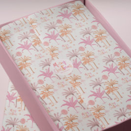 Papel De Seda Palm Tree Tropical Feliz Navidad