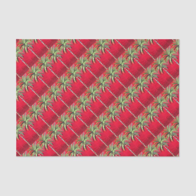 Papel De Seda Palmera roja (Anverso)