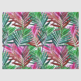 Papel De Seda Palmeras de Verano Tropical Beach