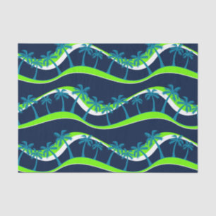 Papel De Seda Palmeras en las olas