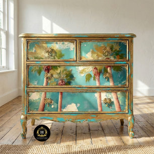 Papel De Seda Palmeras Los Angeles California Decoupage