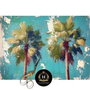 Papel De Seda Palmeras Los Angeles California Decoupage 