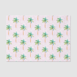 Papel De Seda Palmeras rosadas (diseño 73 serie rosa)