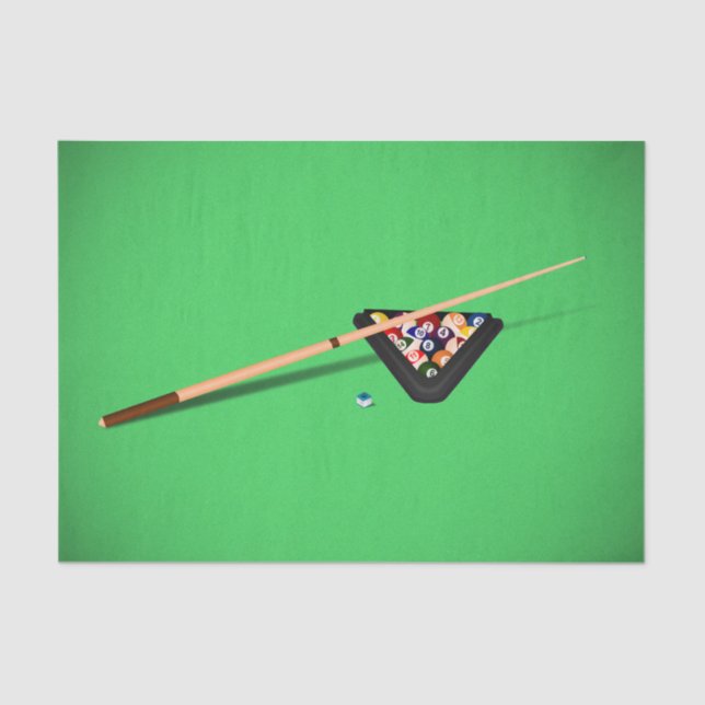 Papel De Seda Palo de cubo de mesa de billar (Anverso)