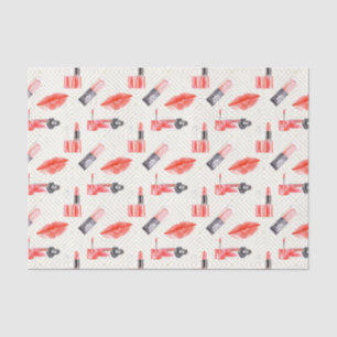 Papel De Seda Palo de labios y labios de caña (Design 20 Red Ser