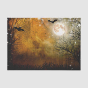 Papel De Seda Palos de Halloween en el bosque frecuentado