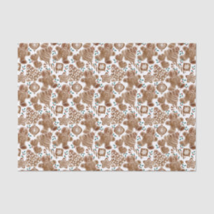 Papel De Seda Pan de Jengibre con Bayas