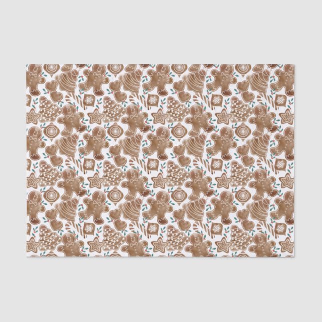 Papel De Seda Pan de Jengibre con Bayas (Anverso)