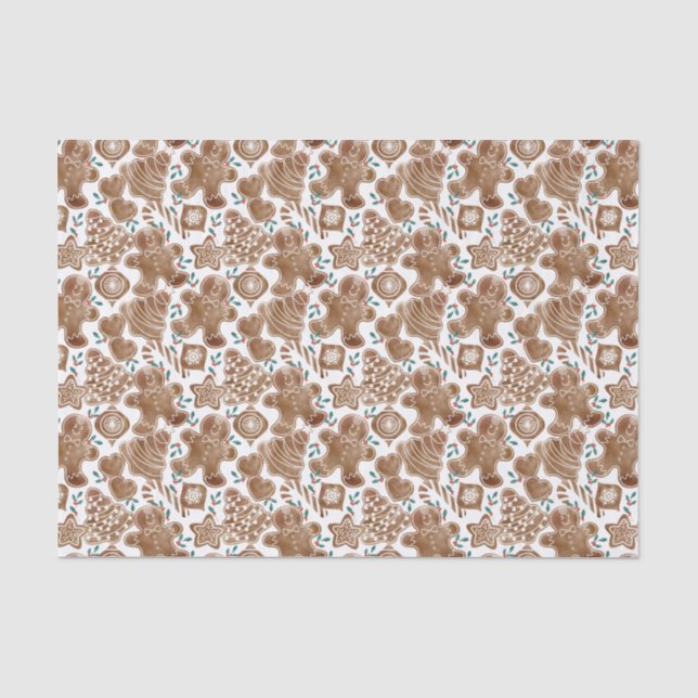 Papel De Seda Pan de Jengibre y Bayas (Anverso)