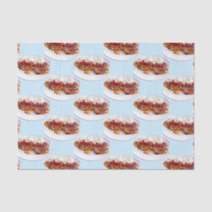 Papel De Seda Pan Dulce Con Fresas Y Crema