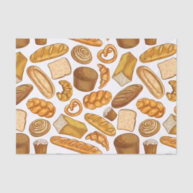 Papel De Seda Pan, panadería y panadería  (Anverso)