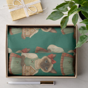 Papel De Seda Panadería de gatos Navidades para el feriado de lo
