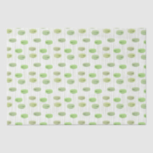 Papel De Seda Panadería de pastelería de macarons verde moderno 