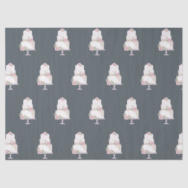 Papel De Seda panadería elegante de tres niveles (Anverso)