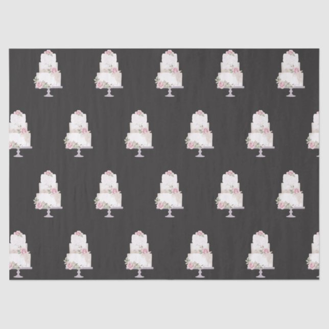 Papel De Seda panadería elegante de tres niveles (Anverso)