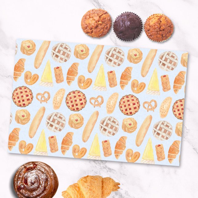 Papel De Seda Panadería Francesa Pastelería Pan Arte Comida (In situ)