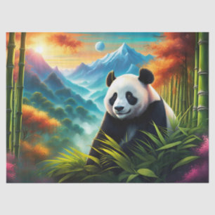 Papel De Seda Panda gigante en la montaña