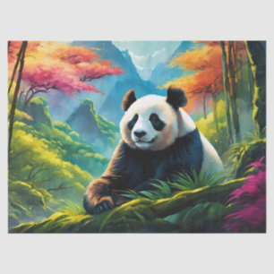 Papel De Seda Panda gigante en la montaña