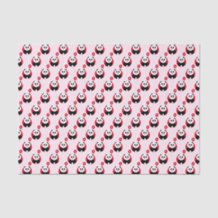 Papel De Seda Panda rosa de 1 año