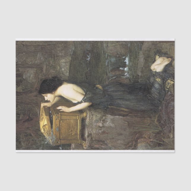 Papel De Seda Pandora, por John William Waterhouse Decoupage (Anverso)