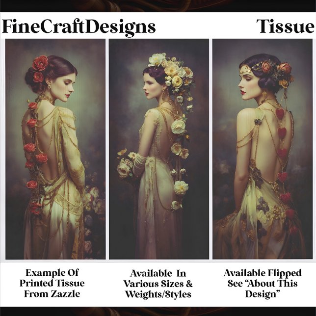 Papel De Seda Panel de 3 Mujeres Elegantes Art Deco FA3L Decoupa (Subido por el creador)