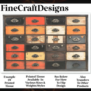 Papel De Seda Panel de madera para cajón pintado de mayor edad A