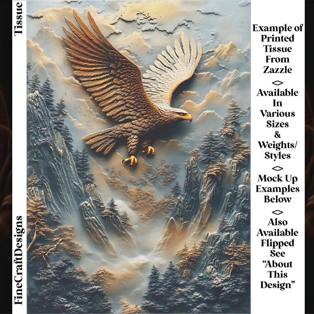 Papel De Seda Panel de relieve del águila de montaña rústica EH5 (Subido por el creador)
