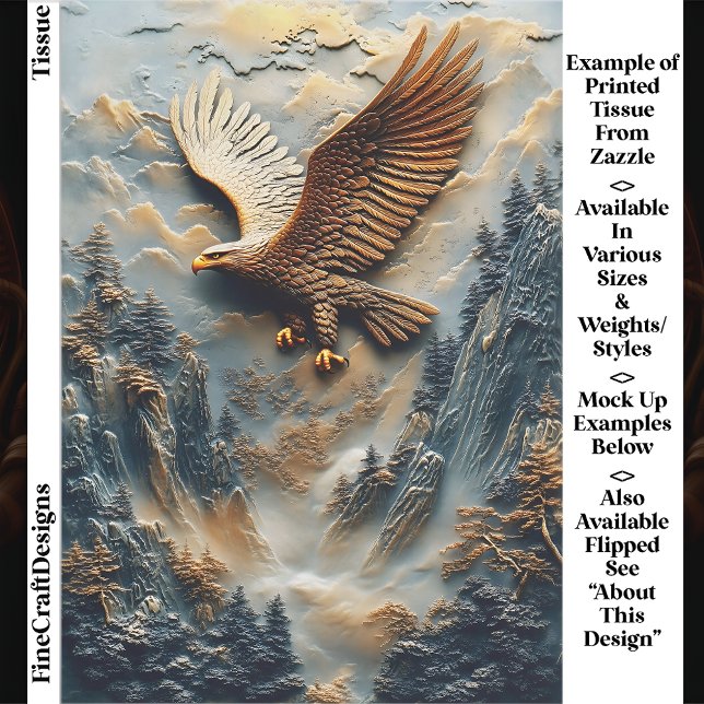 Papel De Seda Panel de relieve del águila de montaña rústica EH5 (Subido por el creador)