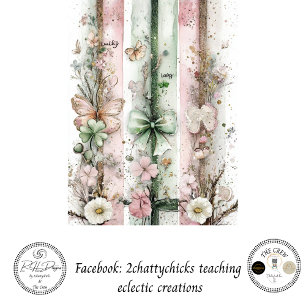 Papel De Seda Paneles coordinados de San Patricio con decoupage