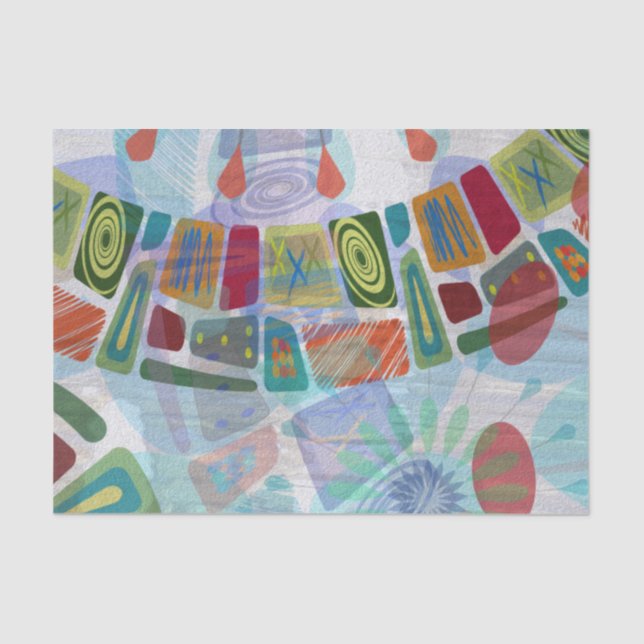 Papel De Seda Paneles de mitad de período III (Anverso)