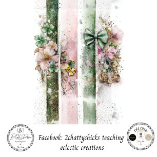 Papel De Seda Paneles de pastel decoupage del Día de San Patrici