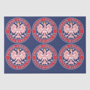 Papel De Seda Panna Maria Texas Águila Polaca Americana