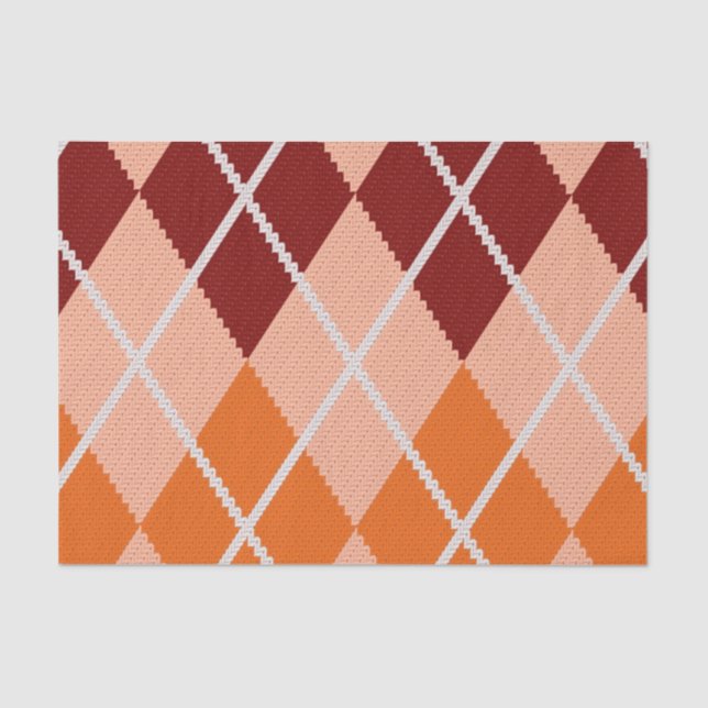 Papel De Seda Paño realista de Argyle (Anverso)