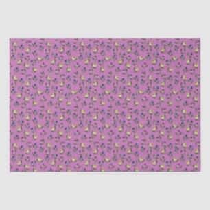 Papel De Seda Pansias rosa morado y amarillo bonito