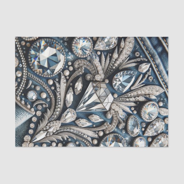Papel De Seda Pantalón de mezclilla Denim & Diamonds Gemstone Bl (Anverso)