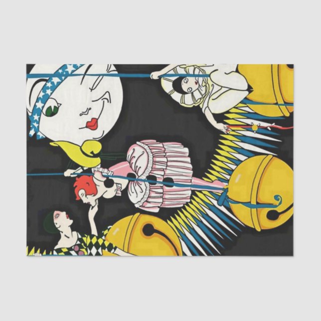 Papel De Seda “Pantomima en Jingle Bells” de Jose Carlos (Anverso)
