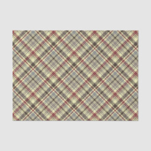 Papel De Seda Pañuelo de cuadros marrón