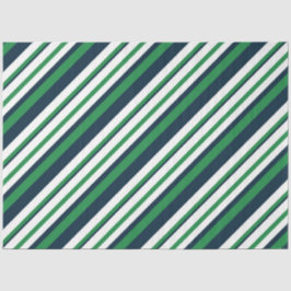 Papel De Seda Pañuelo de diseño de la serie náutica verde y azul