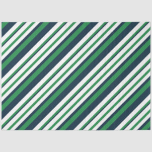 Papel De Seda Pañuelo de diseño de la serie náutica verde y azul